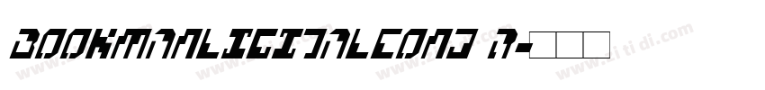 BookmanLigItalCond R字体转换